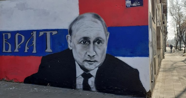 Vladimir Putin Mural Beograd