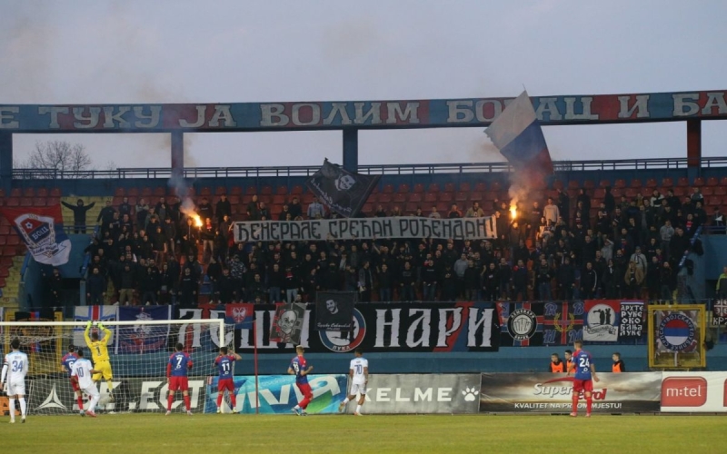 FK Borac kažnjen zbog zastave Rusije i rođendanske čestitke “đeneralu”