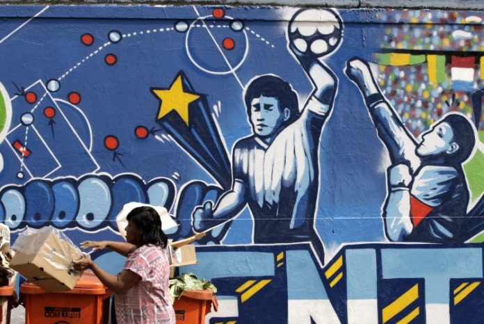 Maradona Mural