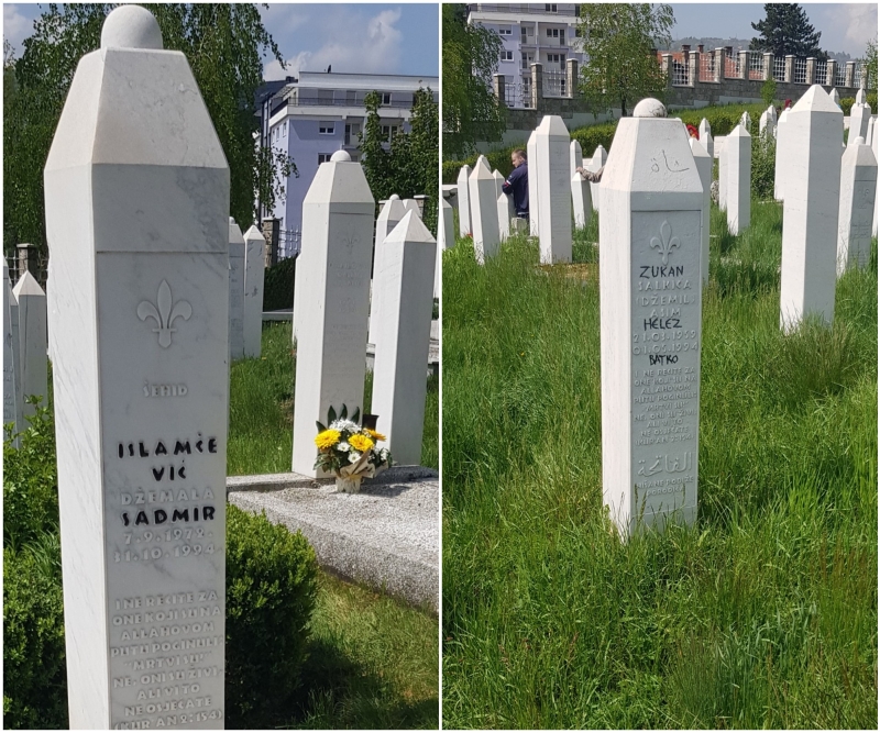 Vandali oskrnavili nišane na šehidskom mezarju u Travniku