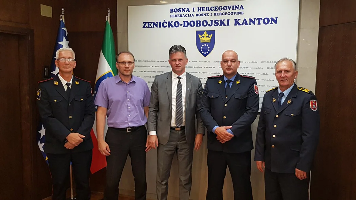 Premijer Bašić primio delegaciju Vatrogasnog saveza Zeničko-dobojskog kantona Basic Vatrogasni Savez ZDK