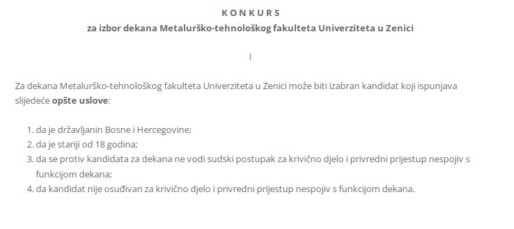 Konkurs Zenica