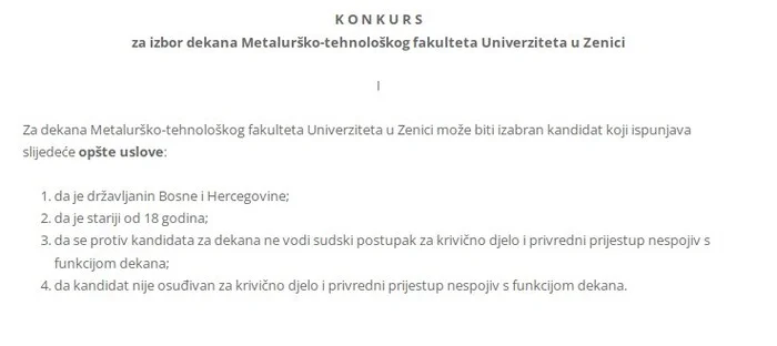 Konkurs Zenica