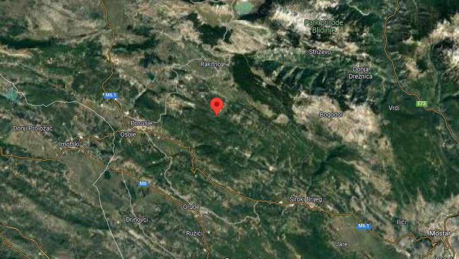 Zemljotres pogodio područje Hercegovine, osjetio se i u Zenici