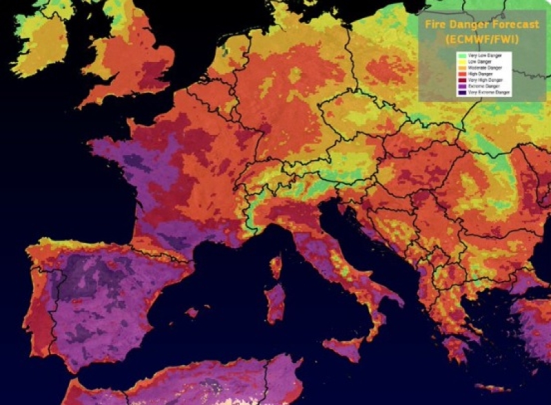 Evropa Temperature Visoke Vrucine