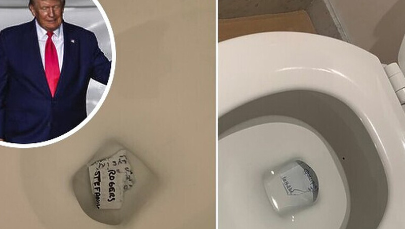 Procurile fotografije: Kakve dokumente je Trump bacio u WC šolju