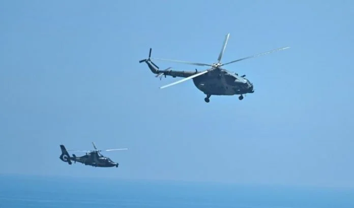 Helikopteri Ilustracija