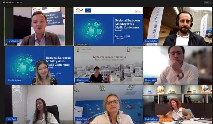 Glavni gradovi i opštine zapadnog Balkana zajedno kroz Evropsku sedmicu mobilnosti 2022. Regionalna Konferencija Za Medije Evropske Sedmice Mobilnosti