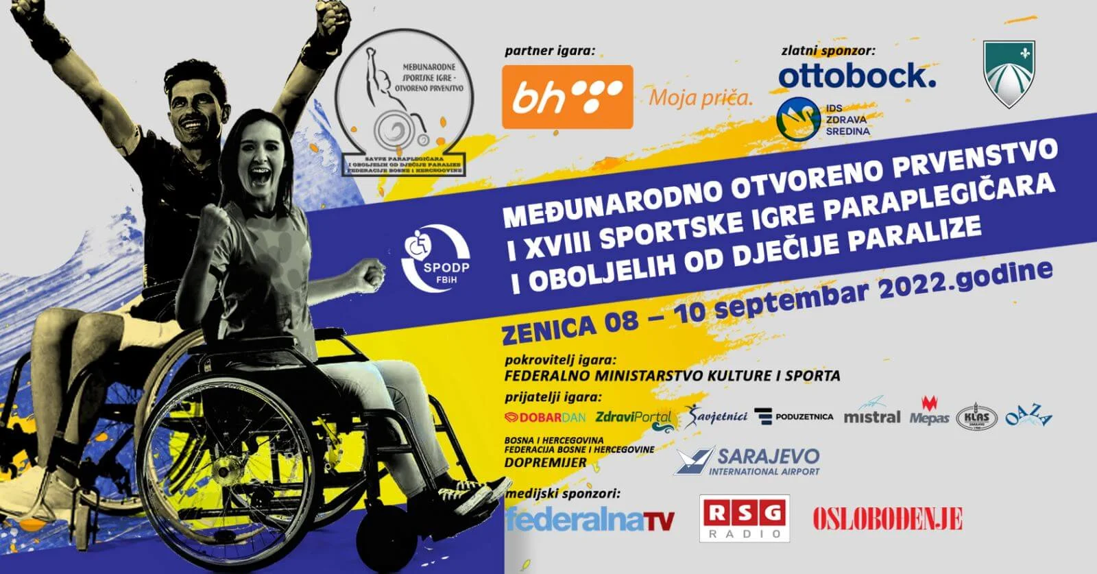 U Zenici održano Međunarodno otvoreno prvenstvo i XVIII sportske igre paraplegičara i oboljelih od dječije paralize Sportske Igre Paraplegicara