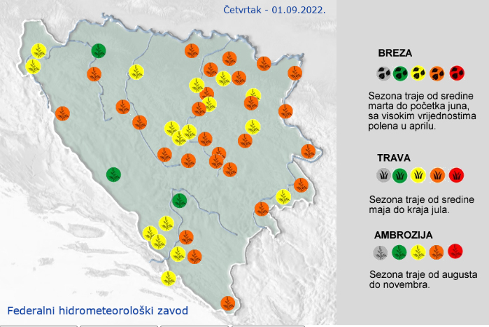 Prognoza Polena Za 1 Septembar 1