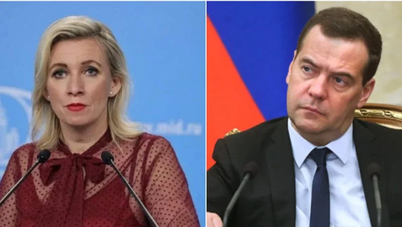 Marija Zaharova I Dmitrij Medvedev