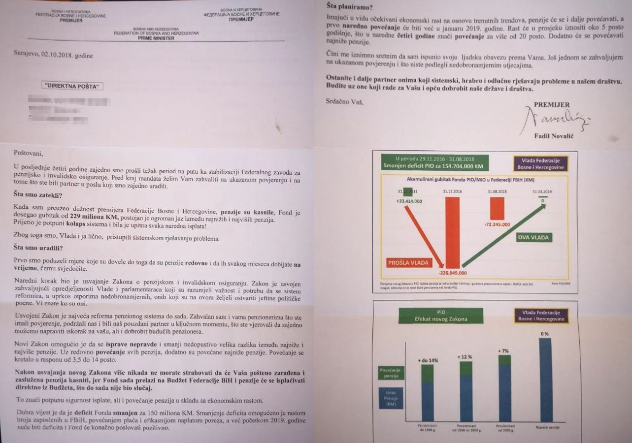 Novalic Pismo Penzionerima