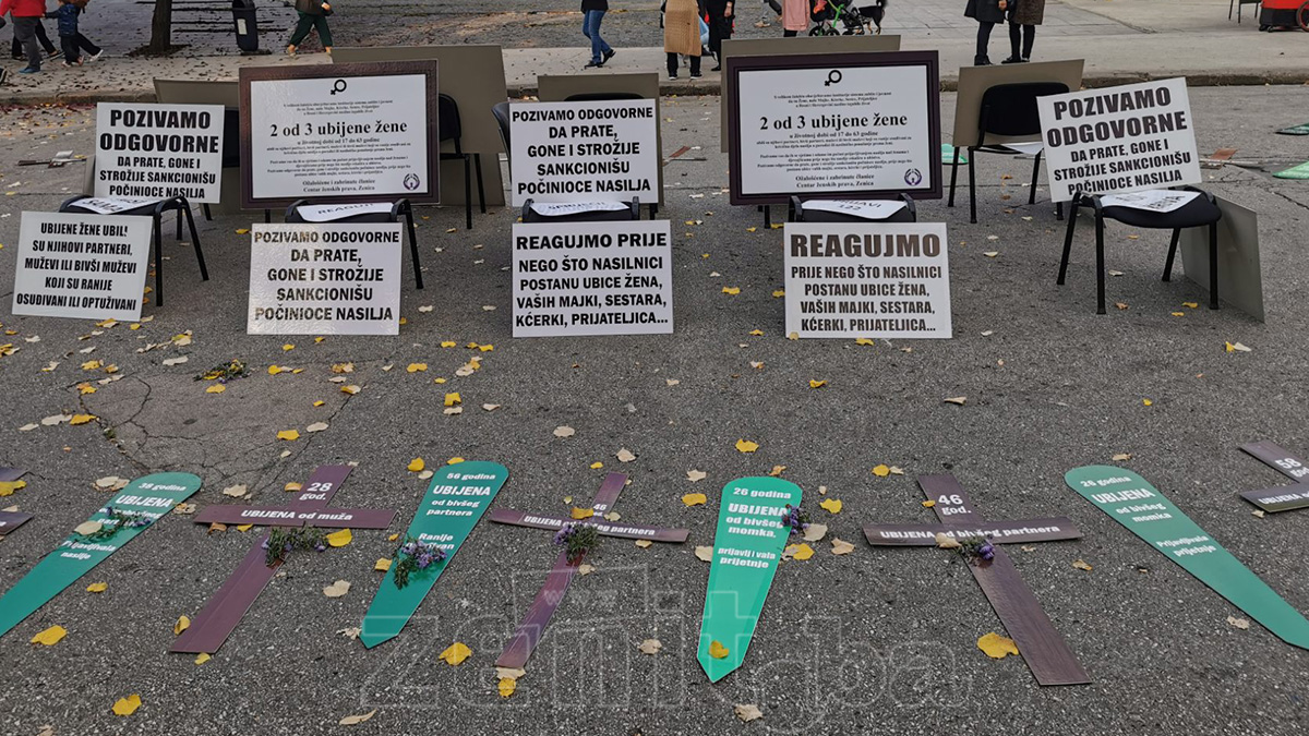 Protest Povodom Nasilja Nad Zenama Zenica