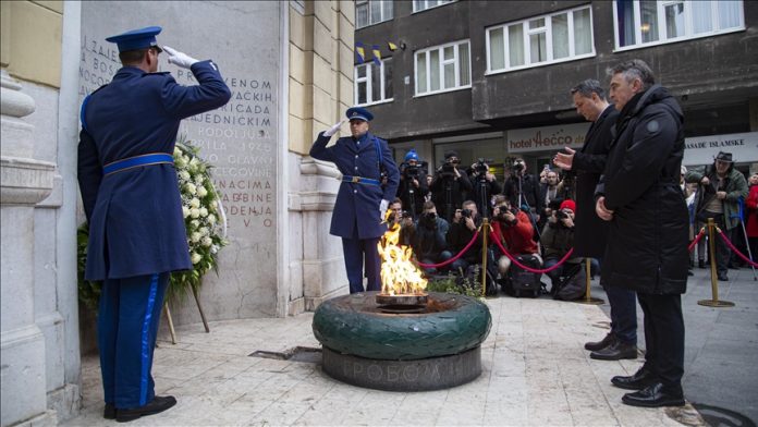 Polaganje Cvijeća Dan Državnosti BiH U Sarajevu