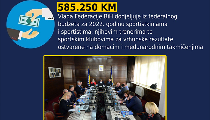 Vlada FBiH Nagradila Sportiste