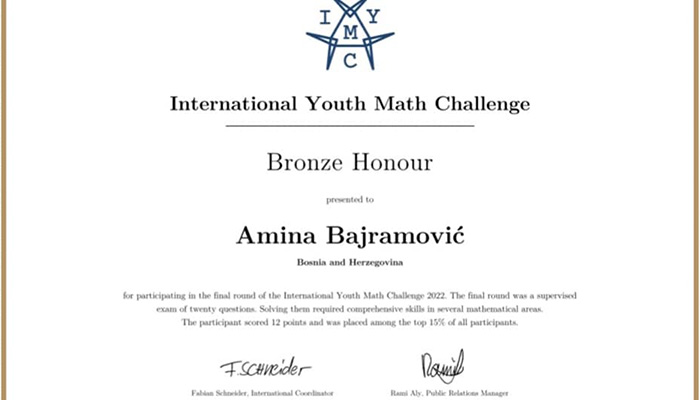 Amina Bronza Matematika