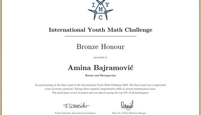 Amina Bronza Matematika