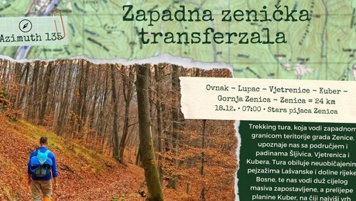 Azimuth 135 Planinarska Tura Foto