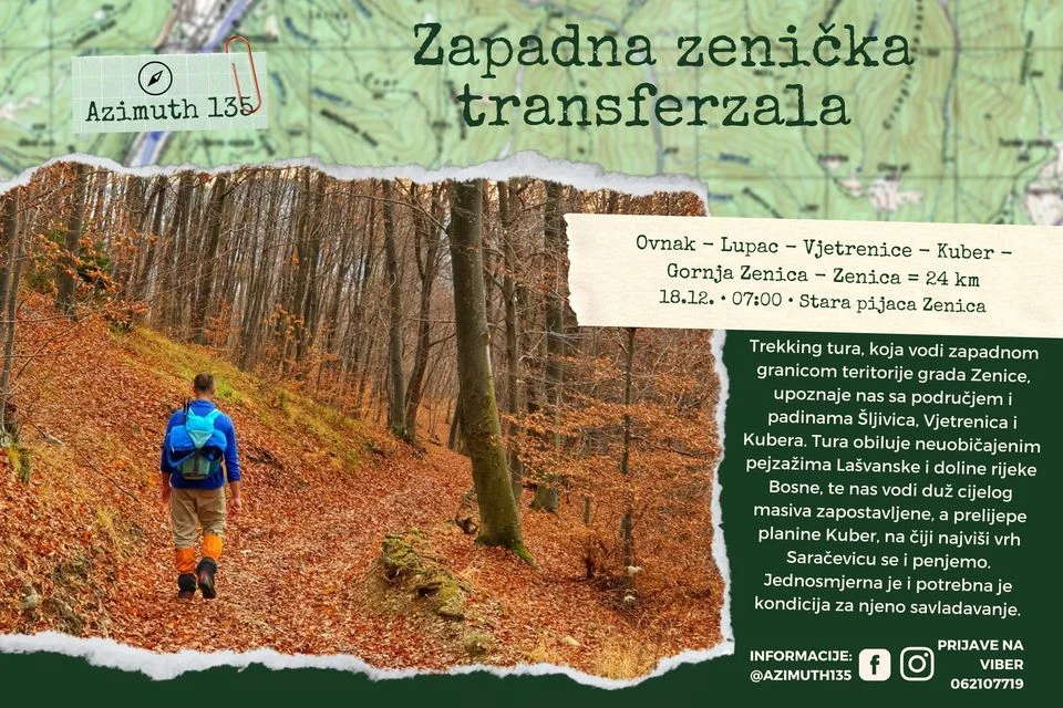 Azimuth 135 Planinarska Tura