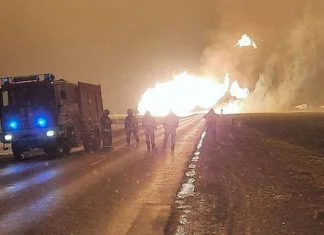 Eksplozija na plinovodu koji povezuje Litvaniju i Latviju Eksplozija Plinovoda Litvanija