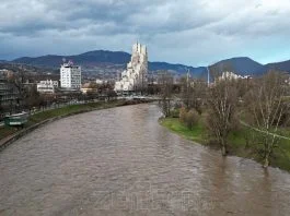 Grad Zenica Rijeka Bosna U Porastu