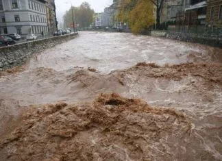 Žena se utopila u nabujaloj Miljacki, GSS organizirao potragu Miljacka