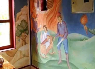 Na zidu u crkvi koja pripada SPC-u naslikani muslimani sa noževima iznad bebine kolijevke Crkva U Rožajama