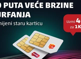 Zamijenite svoju SIM karticu i surfajte i do 10 puta većom brzinom ERONET 4G Foto