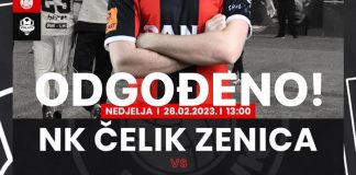 Odgođena Utakmica Čelik