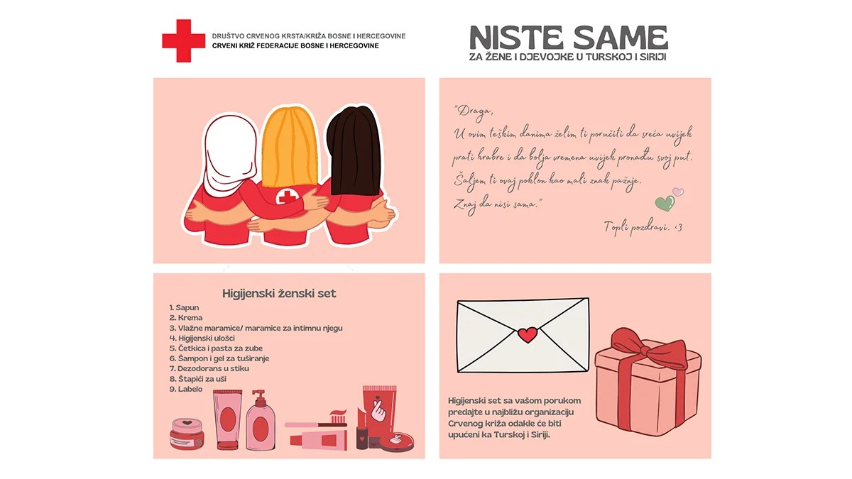 Crveni Kriz Niste Same Akcija