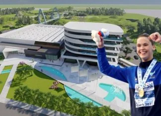 Lana Pudar I Olimpijski Bazen U Mostaru Ilustracija