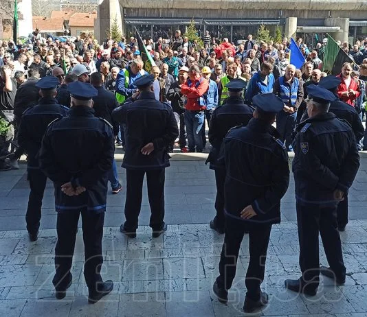 Policija MUP ZDK Protesti Rudara