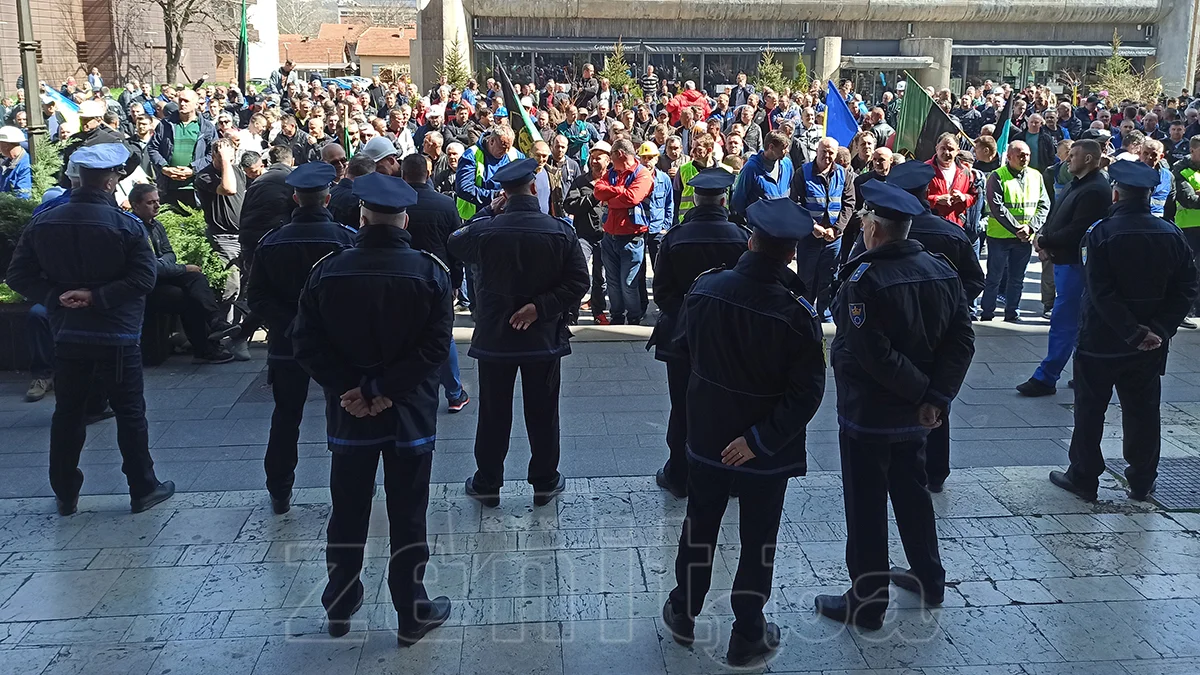 Policija MUP ZDK Protesti Rudara