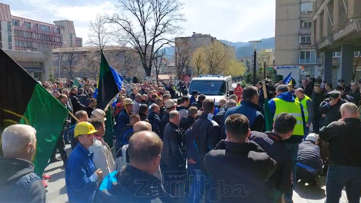 Protest rudara u Zenici
