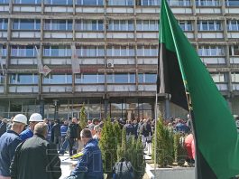 Protesti Rudara U Zenici Ispred Gradske Uprave