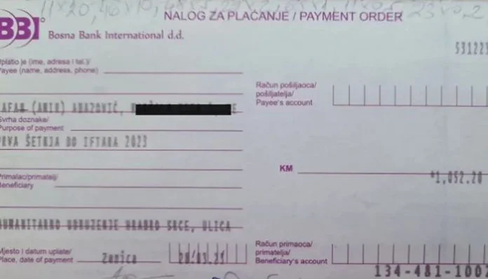 Uplatnica Za Udruženje Hrabro Srce Zenica