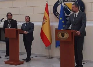 Šefovi diplomatija BiH i Španije potpisali memorandum o saradnji Hose Manuel Alvares Bueno I Elmedin Konakovic