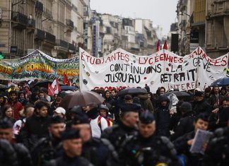 Protesti Protiv Penzione Reforme Francuska