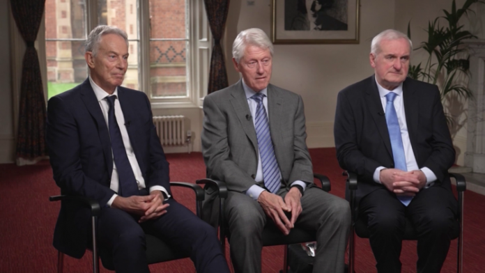 Tony Blair, Bill Clinton I Bertie Ahern