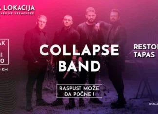 Večeras koncert Collapse banda u Zenici Collapse Band
