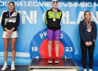Iman Avdić isplivala novi državni rekord Bosne i Hercegovine Iman Avdic Na Podijumu