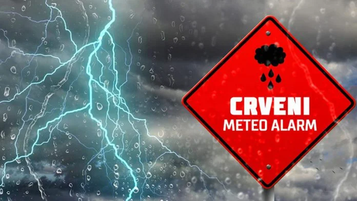 Kisa, Crveni Meteoalarm
