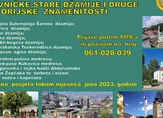 Zeničko Udruženje “Baton” organizuje ekskurziju “Travničke stare džamije i druge historijske znamenitosti” Udruzenje Baton Posjeta Travnika