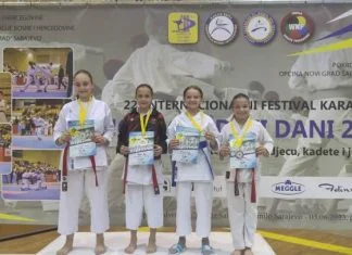 Sumeja i Merjem zlatne na Internacionalnom festivalu karatea u Sarajevu (FOTO) KK Perfekt