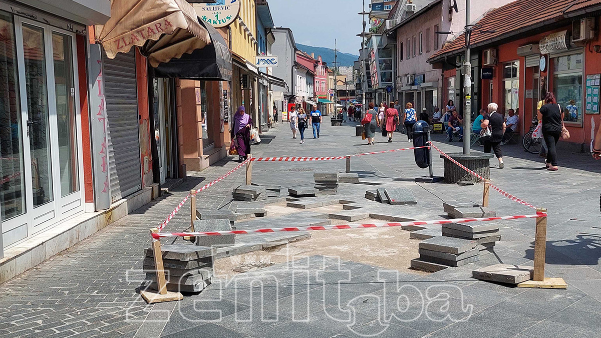 Sanacija Granitnih Ploca U Centru Zenice 2