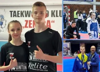 Dva člana Taekwondo kluba Zenica na okupljanju kadetske i juniorske reprezentacije Taekwondo Klub Zenica