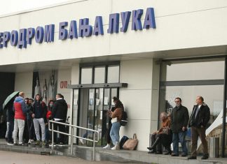 Zatvoren aerodrom u Banjoj Luci, vjetar otkinuo dio krova Aerodrom Banja Luka