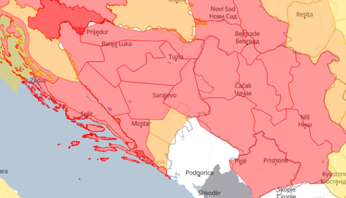 Crveni Meteoalarm Nevrijeme