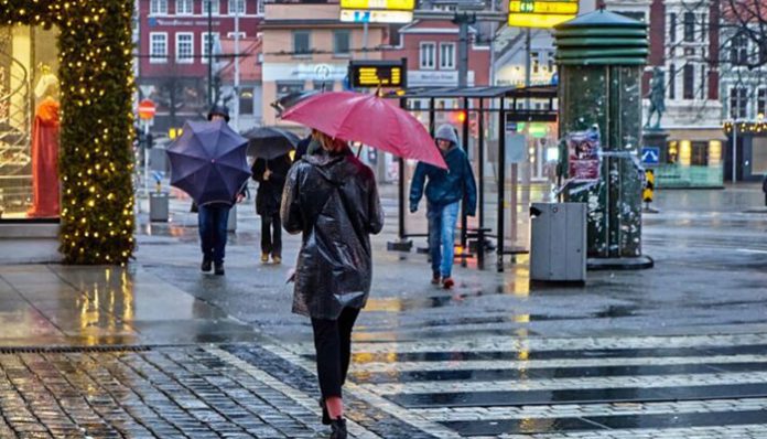 Bergen Norveška Kiša