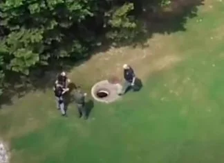 Policija pomoću drona pronašla lopova koji se sakrio u odvodu (VIDEO) Lopov Se Sakrio
